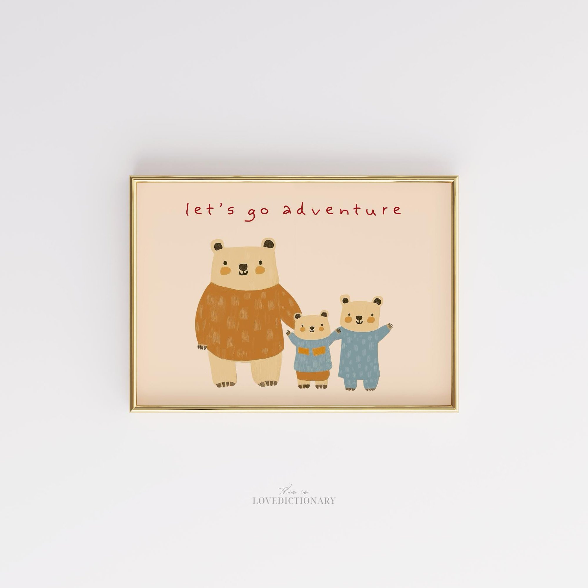 Nursery Wall Art For Kids Cute Illustration For Playroom Toddler Room Poster Baby Room Decor Whimsical Childrens Wall Print , Poster Only