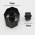 thumbnail image 4 of Rueda dispensadora de cinta plástica de 36mm, rueda central de repuesto para dispensadores de cinta de escritorio estándar, color negro, 4 of 5