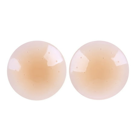 

Reusable Sticky Bra - Breathable Sticky Silicone Nipple Covers for Women - Invisible Adhesive Covers