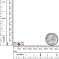 thumbnail image 3 of Gem Stone King 925 Silver and 10K Yellow Gold Purple Amethyst Solitaire Engagement Ring for Women (0.25 Cttw, Round 4MM, Gemstone Birthstone, Available in Size 5, 6, 7, 8, 9), 3 of 4