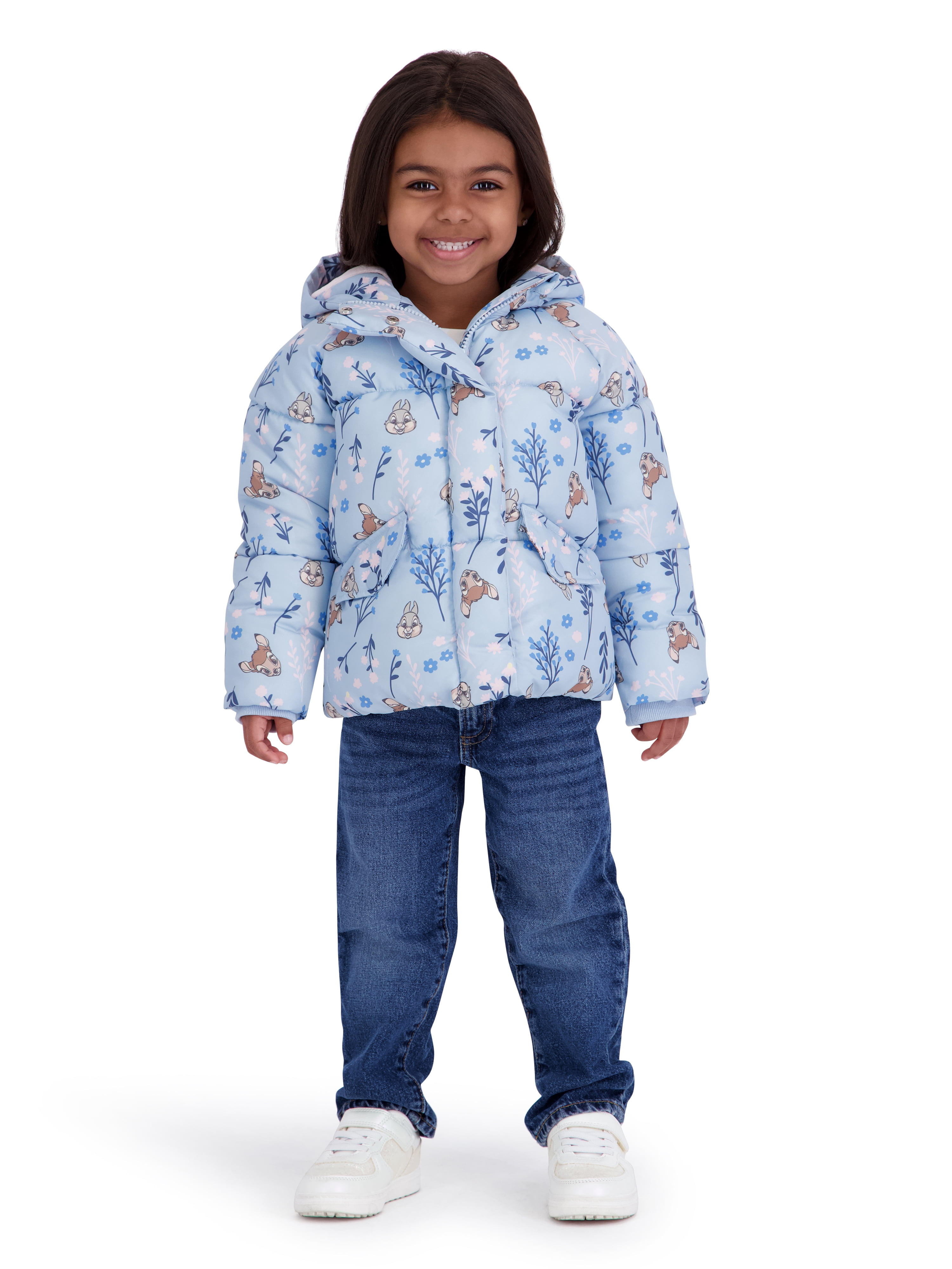 Bambi Toddler Girl Puffer Jacket, Sizes 12 Months-5T