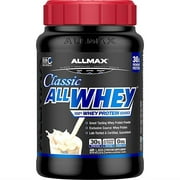 ALLMAX Nutrition ALLWHEY Classic, 100% Whey Protein Powder, Vanilla, 2lb, 30g Protein, 20 Servings