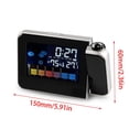 thumbnail image 5 of LED Color Screen Weather Forecast Projection Alarm Clock Electronic Clock Perpetual Calendar Weather Station, 5 of 5