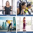 thumbnail image 3 of Juego de bandas de resistencia para ejercicio para mujeres, bandas de entrenamiento para gimnasio en casa, 11 piezas con tubos para ejercicios, manijas de espuma, correas para los tobillos, ancla, 3 of 5