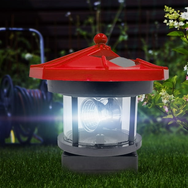Lutabuo Phare Solaire LED Lumière Clôture De Jardin Balise