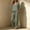 Army Green women's 2 piece sets summer a1, variant on BRELIL Women's 2 Piece Sets Summer Wide Leg Pants V Neck Short Sleeve Tops Casual Lounge Matching Sets Solid Boho Vacation Travel Outfits Loose Tracksuit, Green 2XL