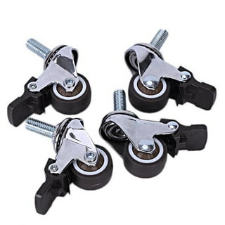 24pcs Furniture Drawer Caster Wheels Durable Wheel Rollers DIY Pulleys  Runners 