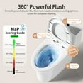 thumbnail image 5 of Deervalley One Piece Elongated Toilet, 1/1.28 GPF Dual Flush Rimless Bowl White Toilet With ADA Comfort Seat Height (Seat Included) DV-1F0437, 5 of 13