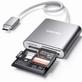 thumbnail image 1 of Lector de tarjetas SD USB C Unitek de 3 ranuras USB 3.0 tipo C - Gris, 1 of 8
