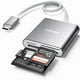 thumbnail image 1 of Lector de tarjetas SD USB C Unitek de 3 ranuras USB 3.0 tipo C - Gris, 1 of 8