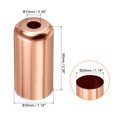 thumbnail image 2 of Uxcell Decorative Lamp Base Holder Cover Sleeve E14 Lamp Socket Cup Rose Gold 6 Pack, 2 of 6