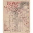 thumbnail image 3 of USGS 15x17 Black Modern Framed Museum Art Print Titled - Inglewood California Quad - USGS 1924, 3 of 5