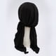 thumbnail image 3 of Gorro de seda Sunnimix para pérdida de cabello quimioterapia turbante atado previamente bufanda para cabeza envoltura para cabeza Negro, 3 of 8