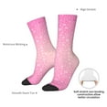 thumbnail image 4 of Vsdgher Breast Cancer Pink Ribbons Awareness Crew Socks for Men & Women, Breathable Casual Athletic Ankle Socks, 4 of 6