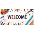 thumbnail image 3 of Welcome Banner with International Flags Circular Design Background Event Decoration Party Supplies Global Conference Backdrop Indoor Outdoor Display, 3 of 4