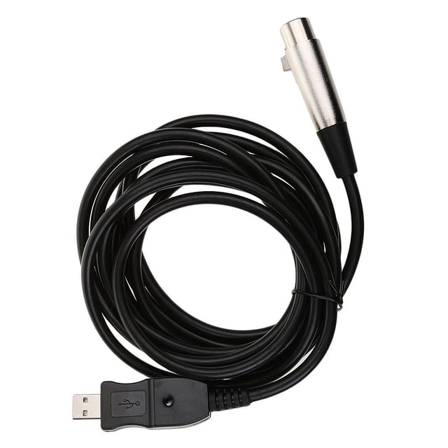 XLR Micrófono USB Mic Cable de Ordenador Fuente de Alimentación CUTICAT Cable USB MIC Link