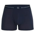 thumbnail image 4 of BAMBOOVEN Breathable Boxer Briefs with Fly – Rayon Made From Bamboo Sweat-Wicking Underwear, Men’s Underwear, Ultra Soft Trunks, Long Boxer with Fly (4 Pack) Navy, 4 of 9