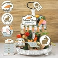 thumbnail image 5 of Easter Tiered Tray Decor, Ongmies Easter Tiered Tray Decorations – Spring Table Wooden Signs, Carrot, Bunny, and Egg Decor for Easter Home & Kitchen, 1 Set of Easter Trays, 5 of 6