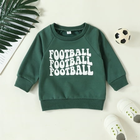 

Boys Clothing Baby Girls Boys Print Football Autumn Long Sleeve Romper Bodysuit Clothes