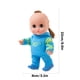 thumbnail image 3 of Puntoco Muñeca de vinilo, muñeca de simulación, juguetes Doohickey, sudadera azul, muñeca de 22 cm, disfraz de bebé genial, regalo de moda para niños y niñas, 3 of 5