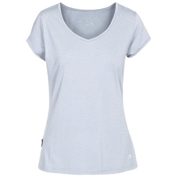 Trespass - Camiseta deportiva modelo Mirren para mujer (Platino)