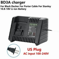 Lithium Battery Charger For Black and Decker For Porter Cable For Stanley 10.8V 14.4V 18V PCC690L L2AFC FMC690L Power Tools Charger