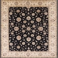 thumbnail image 1 of Ahgly Company Indoor Square Mid-Century Modern Burgundy Brown Oriental Area Rugs, 5' Square, 1 of 6