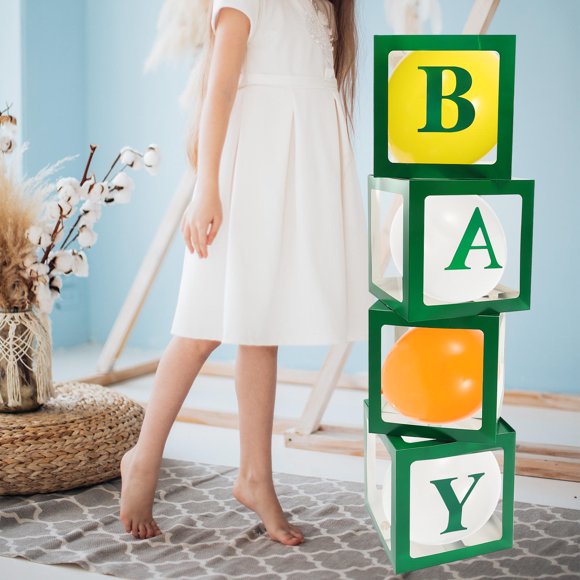 OUNONA 1 Set Baby Shower Decorations Boxes Paper Storage for Baptism Celebration