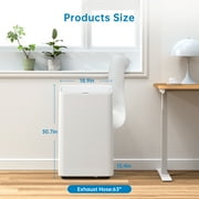 15,000 BTU Portable Air Conditioner Cools up to 800 sq.ft, 4-in-1 Portable AC Units with Fan & Dehumidifier for Large Room, Department, Office