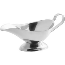 FONTEME 8oz Stainless Steel Gravy Boat | Roasting Sauce Dish Dispenser | Ergonomic Handle | Big Dripless Lip Spout | 8oz [1PK]