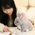 thumbnail image 5 of Realistic Stuffed Animals&plush Toys, Easter Bunny Animals, Mini Soft Plush Rabbit Toys, Home Decor Birthday Gifts, 5 of 6