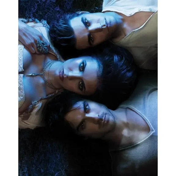 5D Diamond Painting Kits for Adults,The Vampire Diaries Diamond Art Kits for Adults,DIY Round Drill Diamond Art Craft Kits for Home Wall Decor