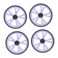 thumbnail image 2 of 4 Ruedas Giratorias Silenciosas de EVA para Carrito de Compras, Ideales para Accesorios de Supermercado Y Poleas., 2 of 9