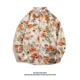 thumbnail image 5 of Camisa de manga larga con flores estilo vintage de Hong Kong para hombres y mujeres, informal, con protección solar, versátil, para parejas, 5 of 5