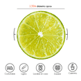 thumbnail image 4 of Cobija Manta FRAZADA Juana Gallo Diseño Redonda de Frutas Limón Ultra Suave y ligera, 4 of 4