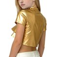 thumbnail image 4 of Disfraces de Niños Niños Primavera Y Verano Festival de Color Sólido Carnaval Fiesta Performance Cuello Redondo Camiseta Top para Niños Disfraz de Niño Pequeño, 4 of 8