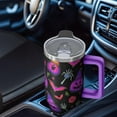 thumbnail image 5 of Halloween Pumpkin Bat 40 Oz Tumbler with Handle and Straw, Spooky Stainless Steel Insulated Cup, Holiday Gift Mug, 5 of 5