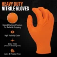 thumbnail image 3 of Gants en Nitrile Robustes 8Mil Poignée Texturée Gants de Travail Industriels Noirs Jetables Grande Boîte de 50, 3 of 6