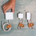 thumbnail image 6 of Uxcell Leather Cord Organizer Cable Straps, 6Pcs 8x2cm Cable Leather Clips USB Earphone Cord Management, Red Brown, 6 of 6