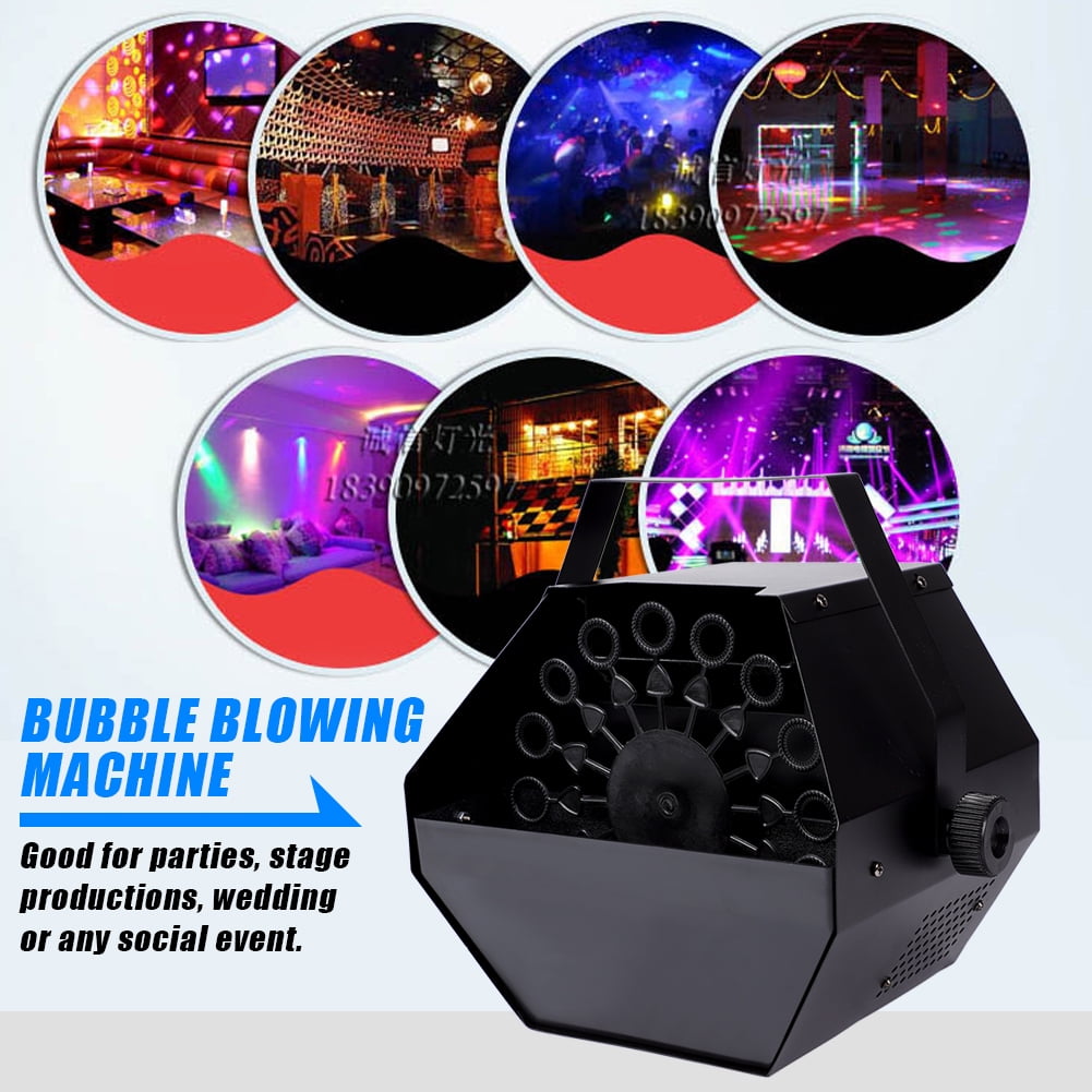 WALFRONT 25W 110V Portable Electric Bubble Blower Blowing Maker Machine