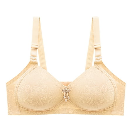 

Ruhiku GW Women s Plus Size Bra No Steel Ring Push Up Underwear Vest-Style Sleep Bra