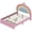 Pink / Velvet (Velvet, variant on Twin Size Upholstered Rainbow Design Bed, Pink / Velvet (Colorful&Pink)