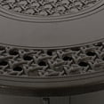 thumbnail image 4 of Noble House Ontario Outdoor Round Aluminum Fire Pit in Hammered Bronze, 4 of 7