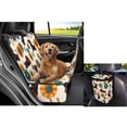 thumbnail image 4 of Pzuqiu Flower Dachshund Back Seat Extender for Dogs -Large Spack, Waterproof Dog Hammock for Cars with Adjustable Pet Bandanas & Car Trash Can, 4 of 6