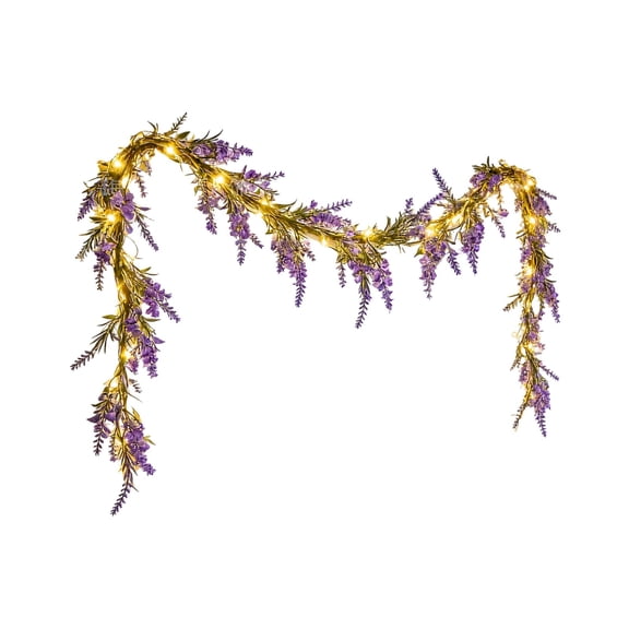 4 Styles Artificial Flower Vines With LED Fairies Lights Hanging Floral Garland String Lights For Bedroom Balcony Wedding Decor