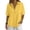 Yellow, variant on Glisme T Shirts For Womens Short Sleeve Tee Turn Down Collar Solid Color T Shirt Durable Wear L Army Green