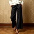 thumbnail image 5 of Edvintorg Sweats for Women Loose Casual Elastic Waisted Wide Leg Jogger Solid Color Athletic Pant with Pocket Plus Size Women Clothing Black S-3XL, 5 of 8