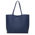 thumbnail image 3 of Dreubea Bolso de hombro de piel sintética suave para mujer, bolso de mano con borlas de gran capacidad, 3 of 5