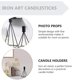 thumbnail image 5 of GOOHOCHY 1pc Vela decorativa Soporte de hierro Arte de hierro Candelabro Atractivo Decoración del hogar, 5 of 7