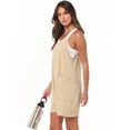 thumbnail image 6 of ANRABESS Summer Jumpsuits for Women 2026 Casual Adjustable Spaghetti Strap Rompers for Women Outfits Sleeveless Loose Shorts Overalls with Pockets Khaki L, 6 of 10